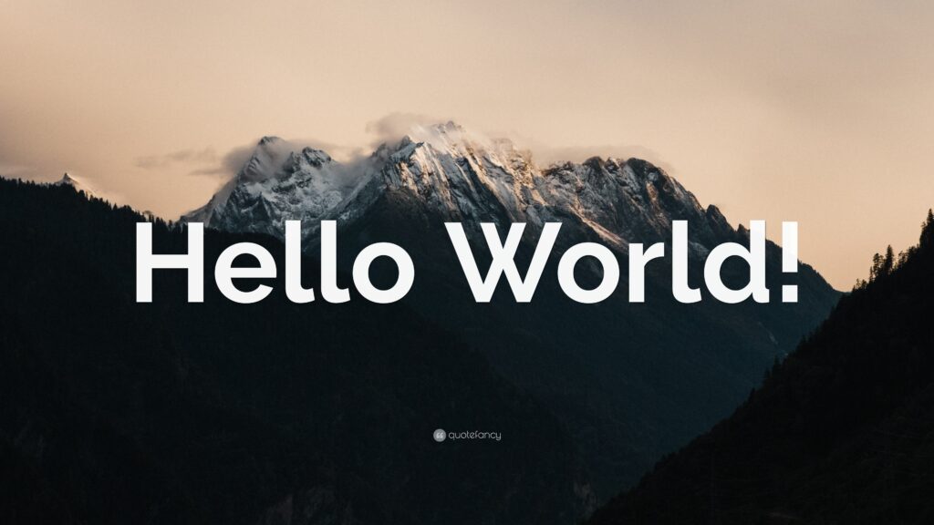 hello world